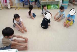 体操したよ！(篠原)