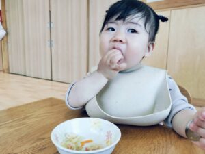 給食の様子☆　（岩上）