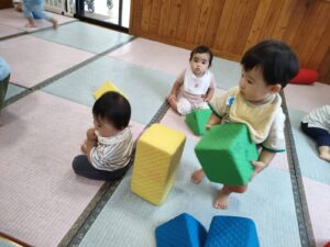 布ブロックであそびました！（落合）