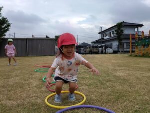 フラフープで遊んだよ（遠藤）