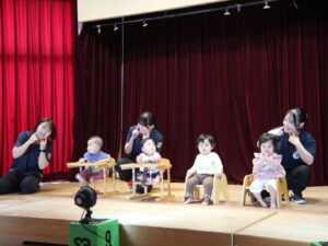 乳児組で発表会練習をしたよ！（稲葉）